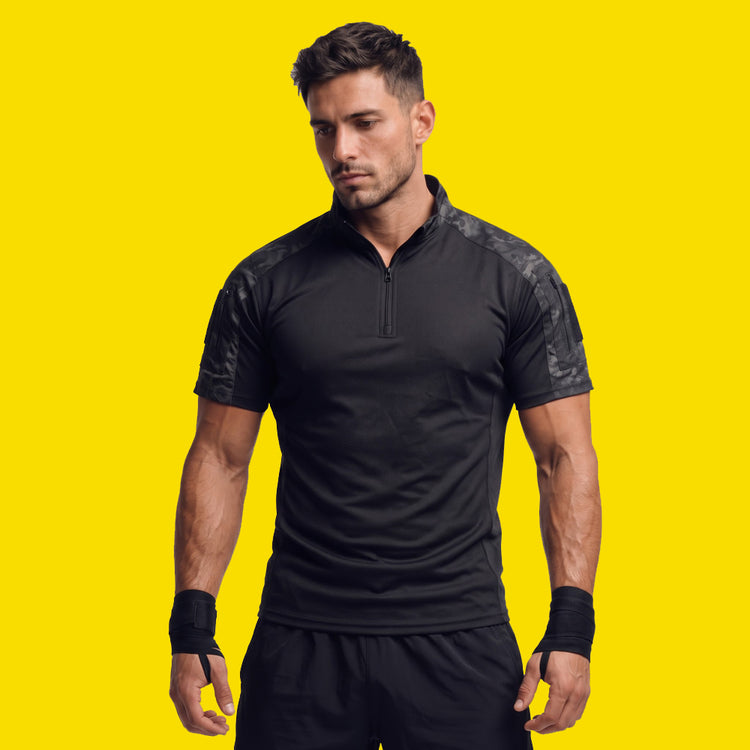 Men's Camo Short Sleeve Outdoor Sports Tee